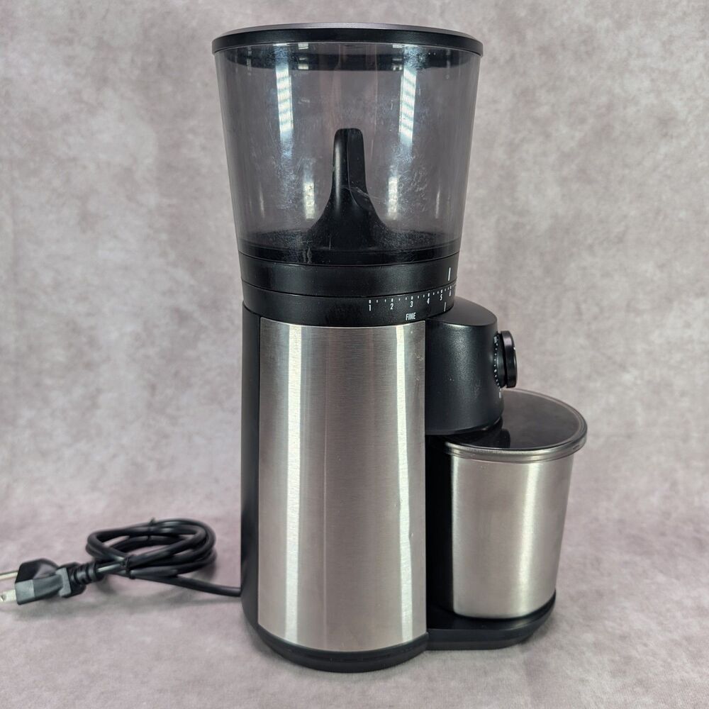 OXO Brew 8717000 Conical Burr Coffee Grinder Stainless Steel Tested Tiny Dent - Picture 4 of 14